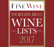 World of Fine Wine “World’s Best Wine Lists Awards” 2017