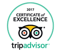 TRIPADVISER : 2014 - 2015 - 2016 - 2017 CERTIFICATE OF EXCELLENCE