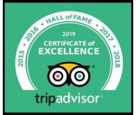 TRIPADVISER : Certificate of Excellence Award 2013 – 2019